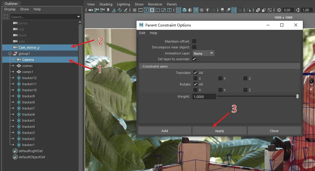 在Maya中进行Flipping Camera